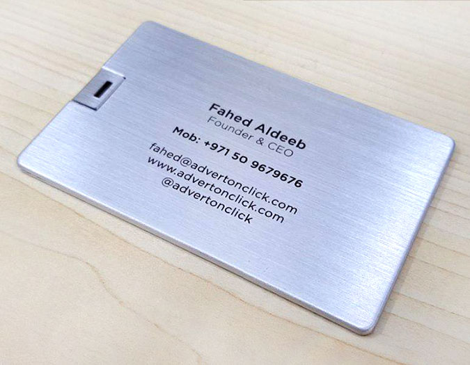 Premium Silver Card USB Oman