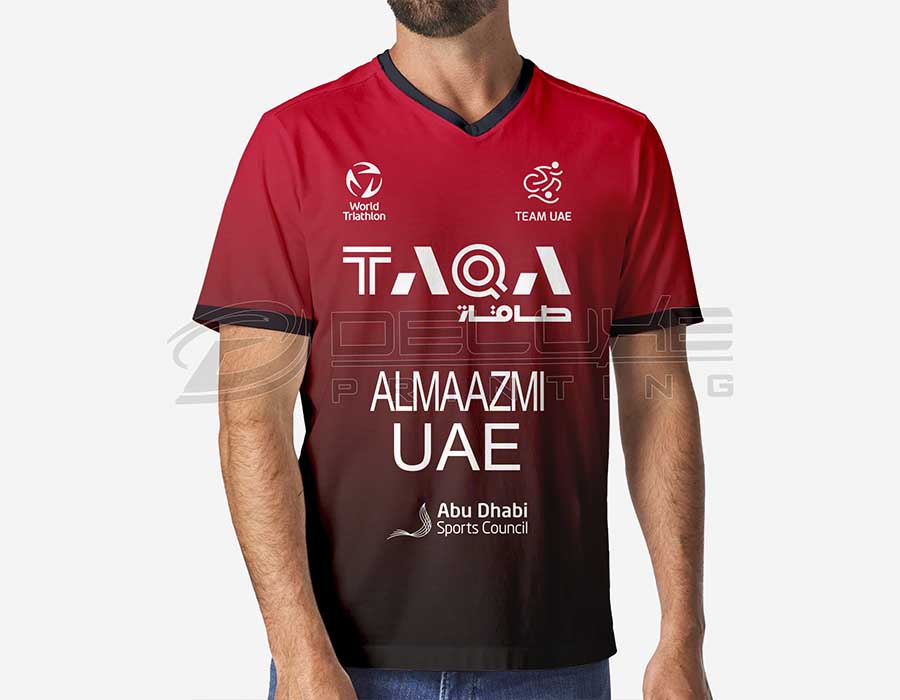 V Neck Jersey Printing Oman