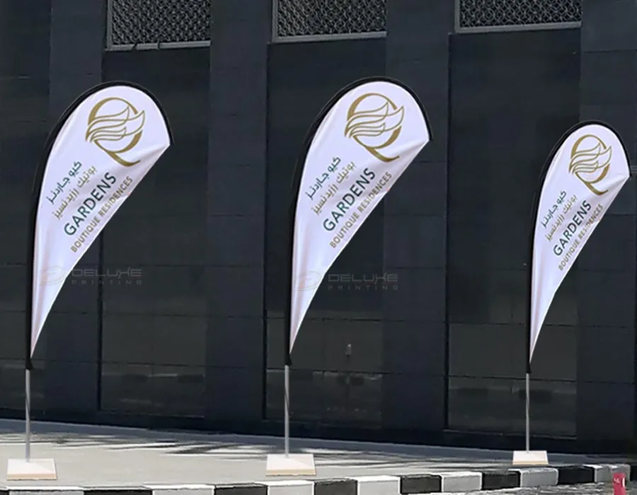 Tear Drop Flags Printing in Oman